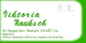 viktoria mauksch business card